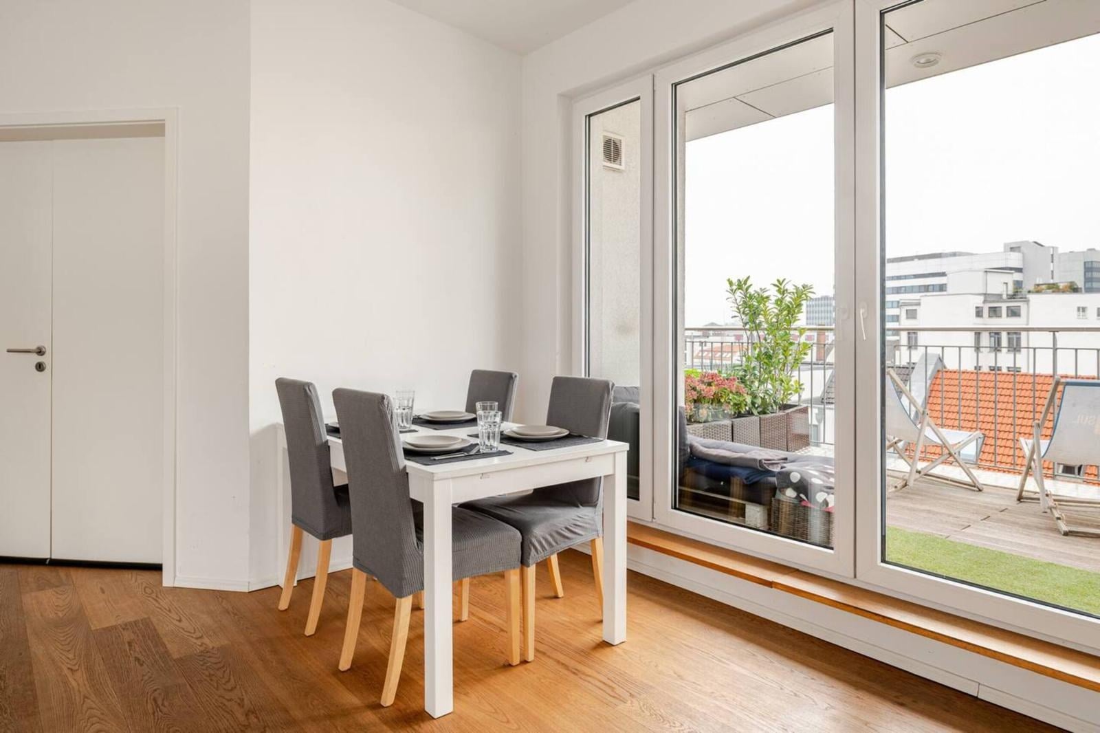 Penthousewohnung mit sonnigem Ausblick über Hamburg